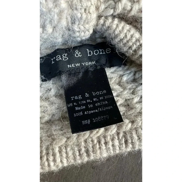 Rag & Bone 100% Alpaca Knit Knot Headband Winter Ear Warmer main image 8